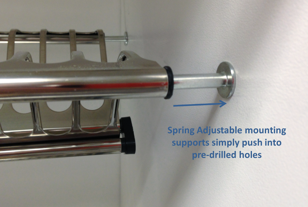 Kitchen cupboard dish storage rack - Easy installation