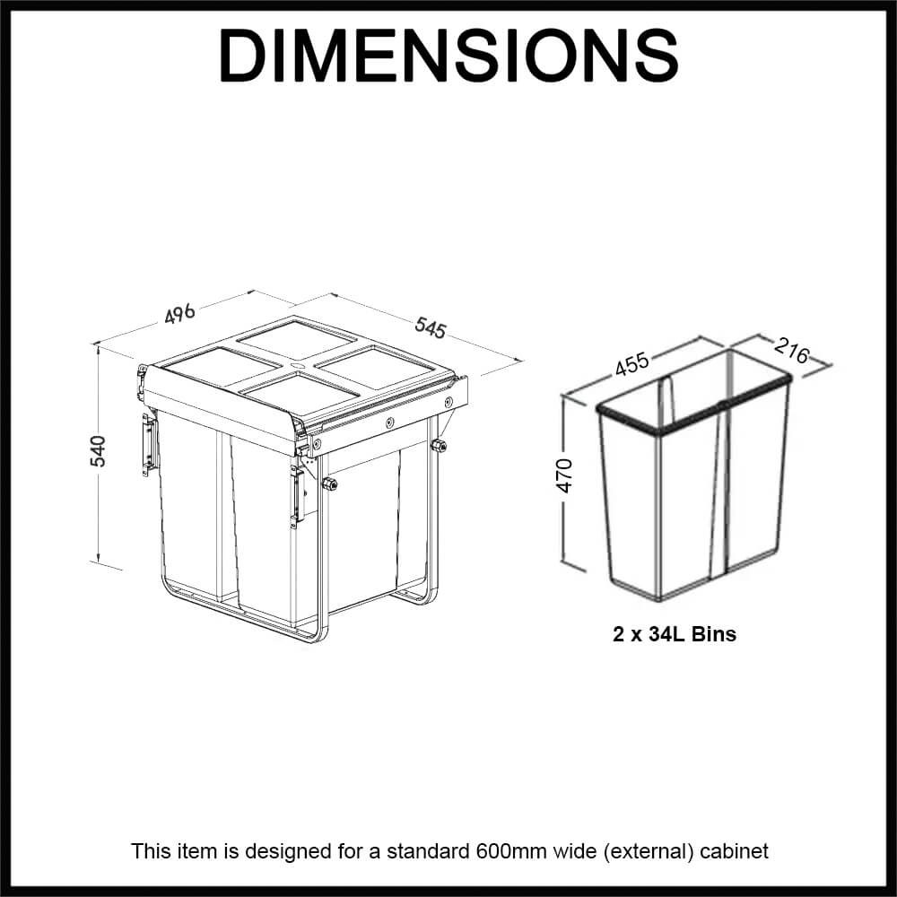 Pull-out Rubbish Bin